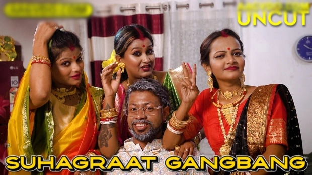 Suhagraat GangBang – 2025 – Hindi Uncut Short Film – GoddesMahi