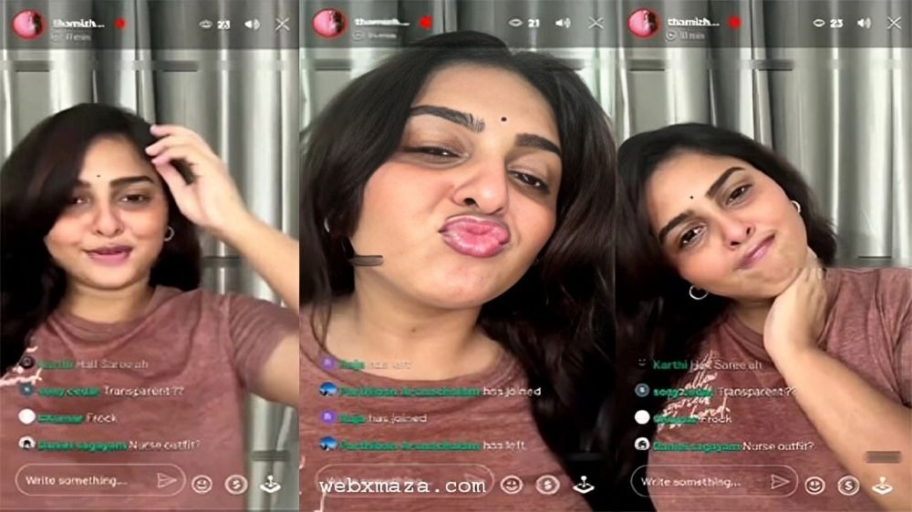 Tamil Insta Famous Tamizhvani Hottest Live
