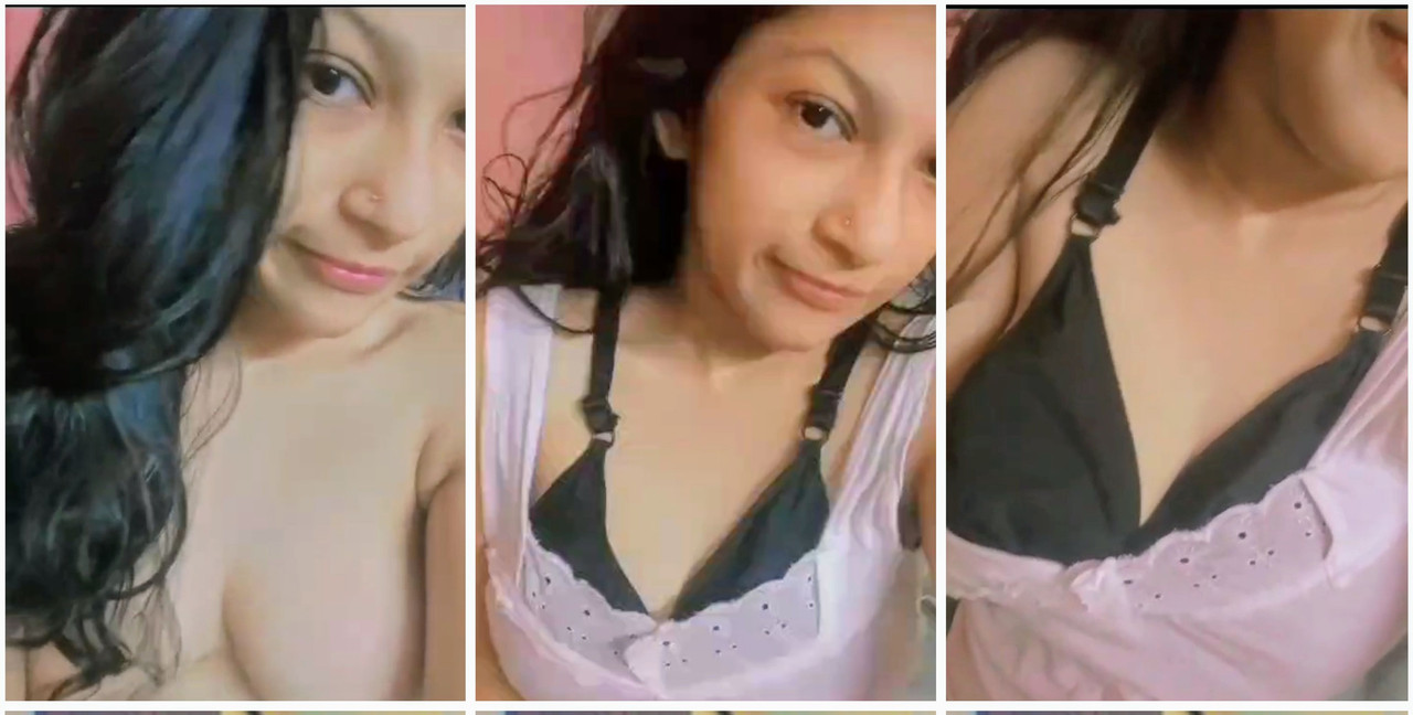 Desi girl flashing her boobs nipples closeup