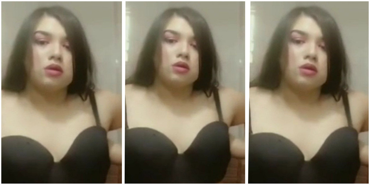 Lovely boobed indian stripping girl popping bra